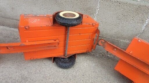 Vintage Nylint U Haul 60 Ford Pickup Truck + Trailers, Pressed Steel 3 Piece Set