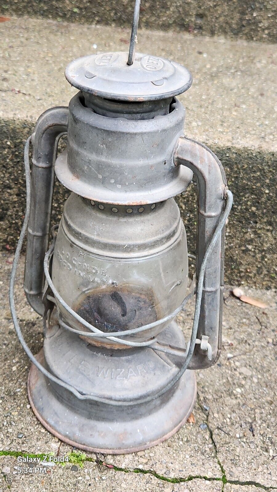 RARE ANTIQUE LITTLE WIZARD DIETZ N.Y.U.S.A. KEROSENE OIL LANTERN Original GLASS