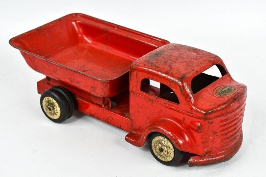 Vintage RICHMOND PRESSED STEEL MODEL TOY TRUCK DUMP TRUCK 1940's 