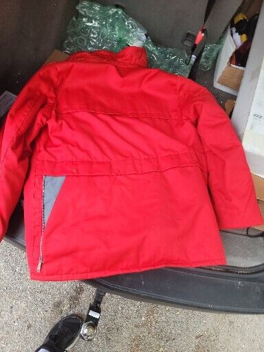 Vintage Ted Williams Sears, Roebuck Jacket Coat Red Quilted Bird Hunting WOW